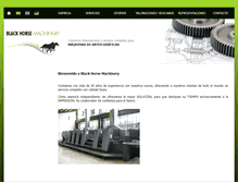 Tablet Screenshot of blackhorsemachinery.com